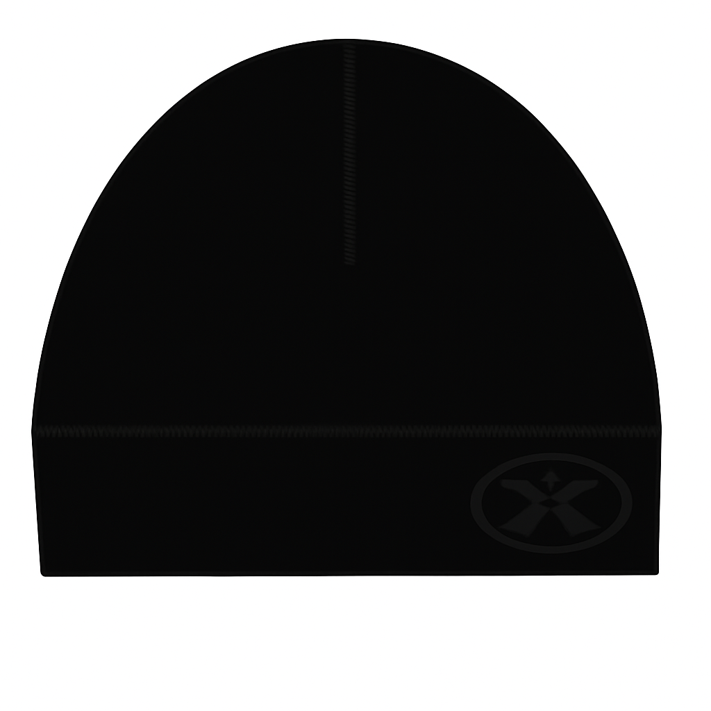 Black Beanie with Black Logo